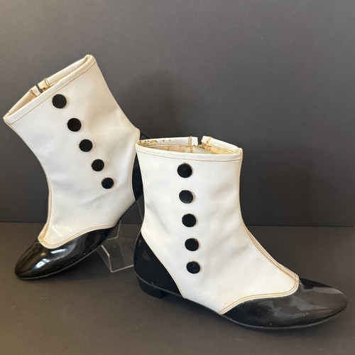 Vintage 1960s mod spat boots - 1960s,