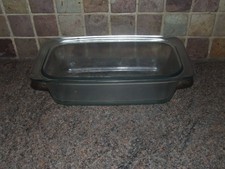 Hostess Trolley Glass Dish and Silver Lid