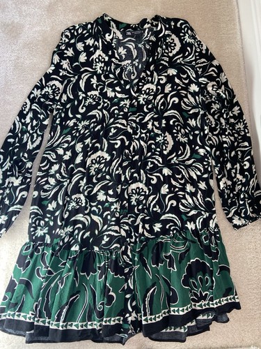 Zara dress black with - zara,