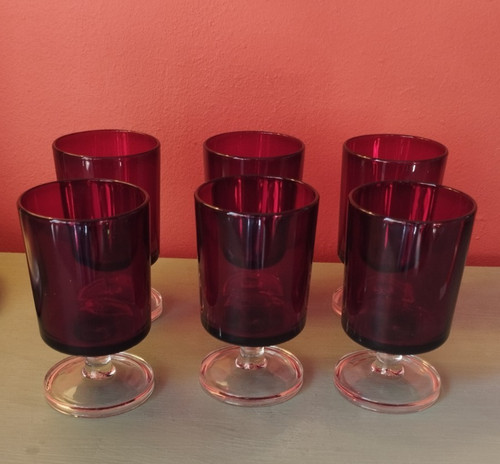 Vintage luminarc cavalier ruby - luminarc,
