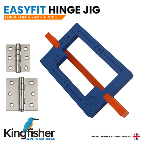 Easyfit door hinge router jig - door,