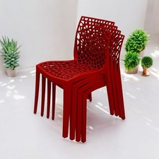 Red Plastic Stacking Chairs