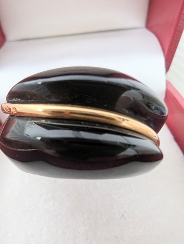 Baccarat black coquillage ring - baccarat,