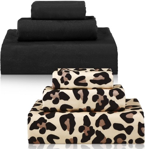 Pcs leopard towel set - leopard, soft
