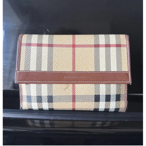 Burberry check folding wallet - check,
