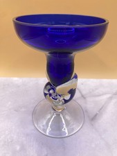 Art Deco Cobalt Blue Art Glass