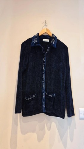 Vintage embroidered velvet - vintage,