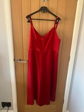BNWT ZARA Red Satin Slip Dress