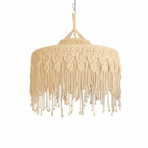 Macrame lampshade bohemian - macrame,