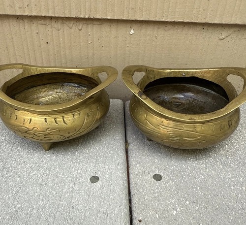 Vintage chinese brass censer - 2,