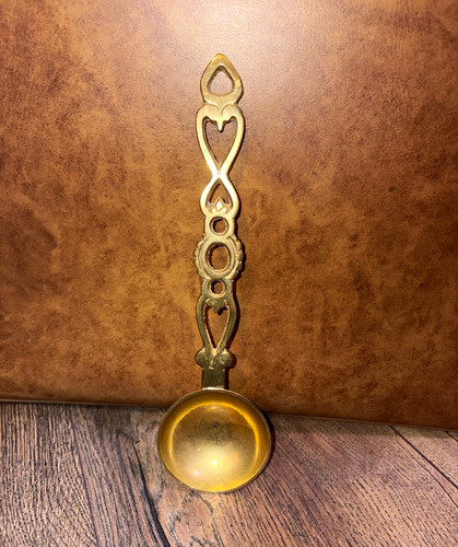 Vintage solid brass welsh love - vintage,