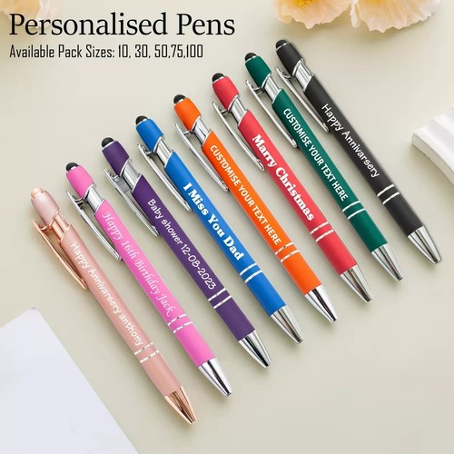 Personalised pens 100 - 1-100, bulk