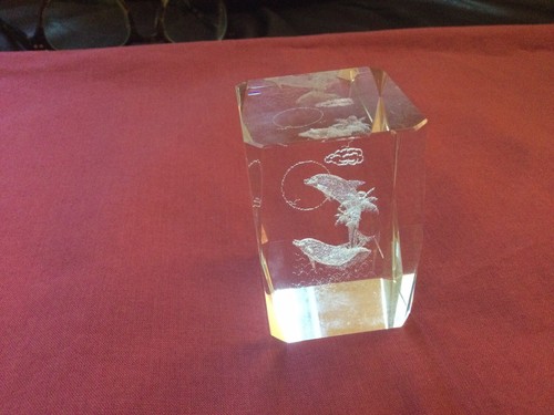 Laser etched crystal - 3d, glass