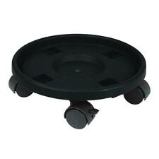 13" Black Plastic Pot Trolley Gardman 09048