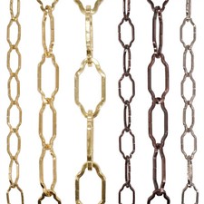 ElekTek Gothic Decorative Open Link Chain Chandelier Brass Silver Bronze Antique