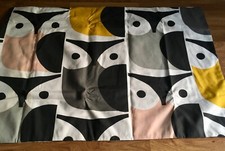 1 Housewife Pillowcase Made W/ Orla Kiely Large & Small Owl Cotton Fabric New