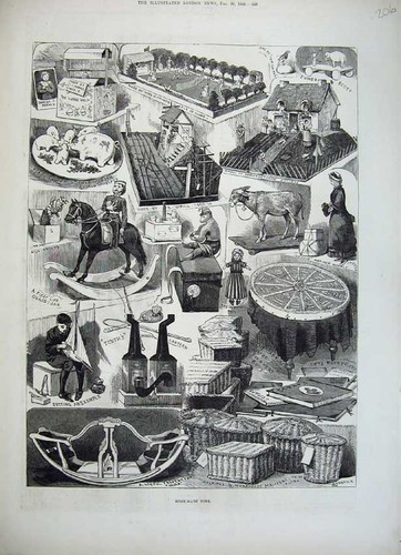 Old antique print 1882 - antique,