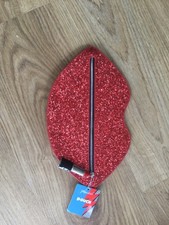 Paperchase Red Glitter Lips