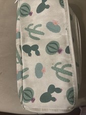Pencil Case with 3 Compartments With A Quote And Cactus Patterns