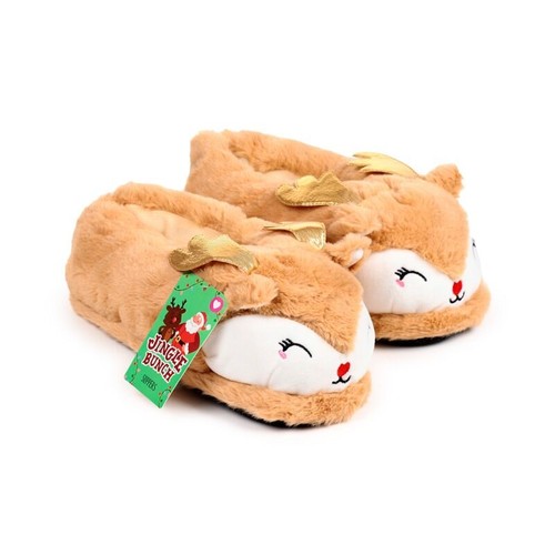 Christmas plush slippers - christmas,