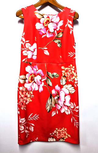 Bon marche orange floral dress - bon,