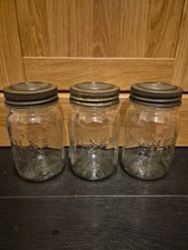 3 Vintage The Kilner Jar Improved 1lb Jars