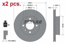 X2 PCS FRONT BRAKE DISC ROTOS