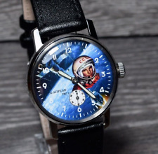 Vintage Wristwatch Pobeda Yuri Gagarin Soviet Mechanical Men's Watch Sturmanskie