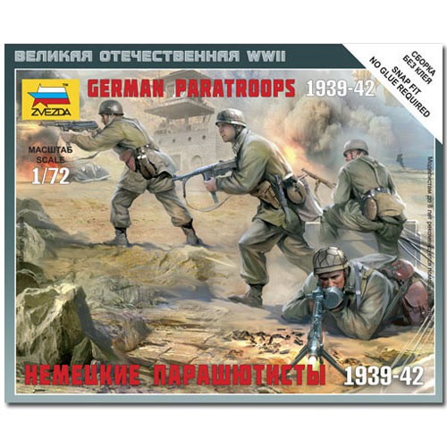 Zvezda 6136 german - 6136, paratroops