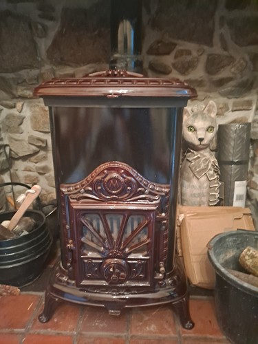 Vintage french stove enamel - french,