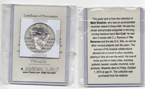 Prince guitar pick pearl - prince,