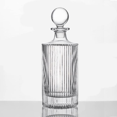 Whiskey decanter and - whiskey, glass