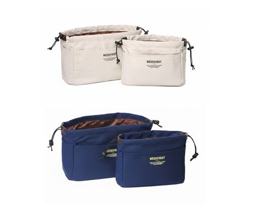 2pc canvas purse organizer - canvas,