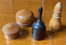 4 Small Treen Turned Wood