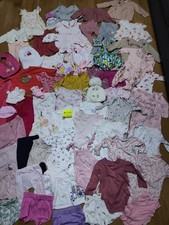 #519💜 Huge Bundle Of Baby Girl Clothes 0-3-6months NEXT GEORGE NUTMEG FRED&FLO