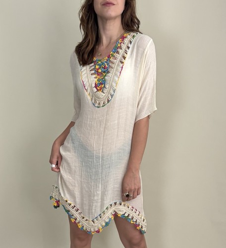 Vintage cheesecloth beach - cheesecloth,