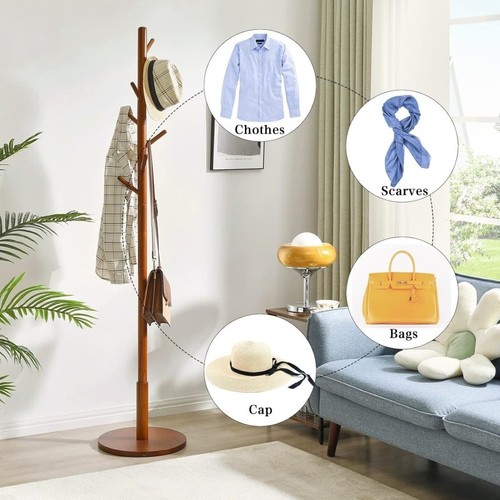 Wooden coat stand - coat, rack