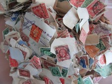 GEORGE V and EDWARD VII BULK STAMPS ON OFF PAPER 300g