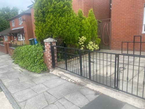 Front driveway gates - front,