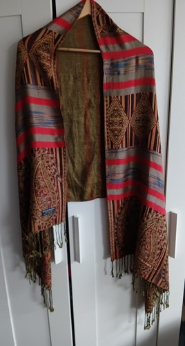 Vintage pashmina shawl - vintage, paisley