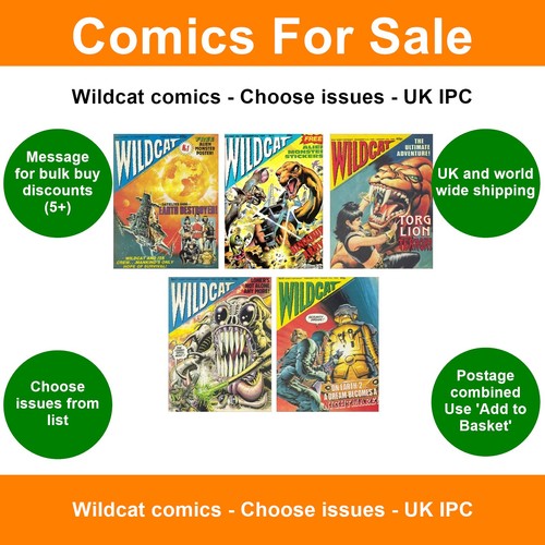 Wildcat comics choose issues - wildcat,