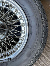 MGC,  Austin Healey  72 SPOKE CHROME  WIRE WHEEL SET 5 c/w 3 EAR SPINNERS HUBS