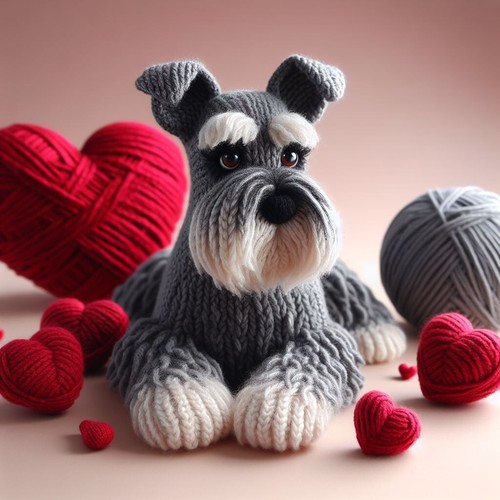 Luxury schnauzer birthday - birthday, card