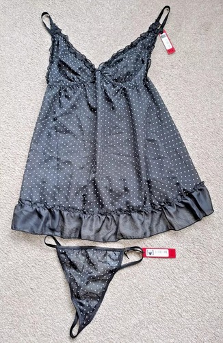 Babydoll chemise string set - babydoll,