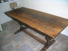 "Gloria" Fine Reproduction Solid Oak Dining Table 1.83m x 0.76m one family owned