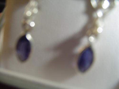 Silver earrings