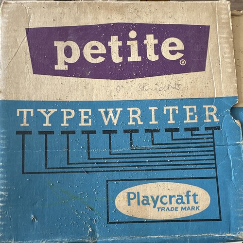Petite vintage toy typewriter - petite,