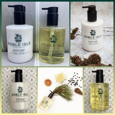 NEW Noble Isle Scots Pine Luxury Shower Bath Gel & Hand Lotion Duo Gift Set Xmas