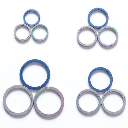 Titanium carabiner hook - titanium,