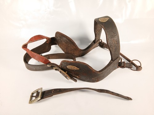 Original leather horse - , bridle